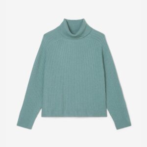 Ribbed Polo Neck Jumper